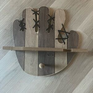 Baseball Mitt Shelf - boys room decor, home decor, baseball fanatic